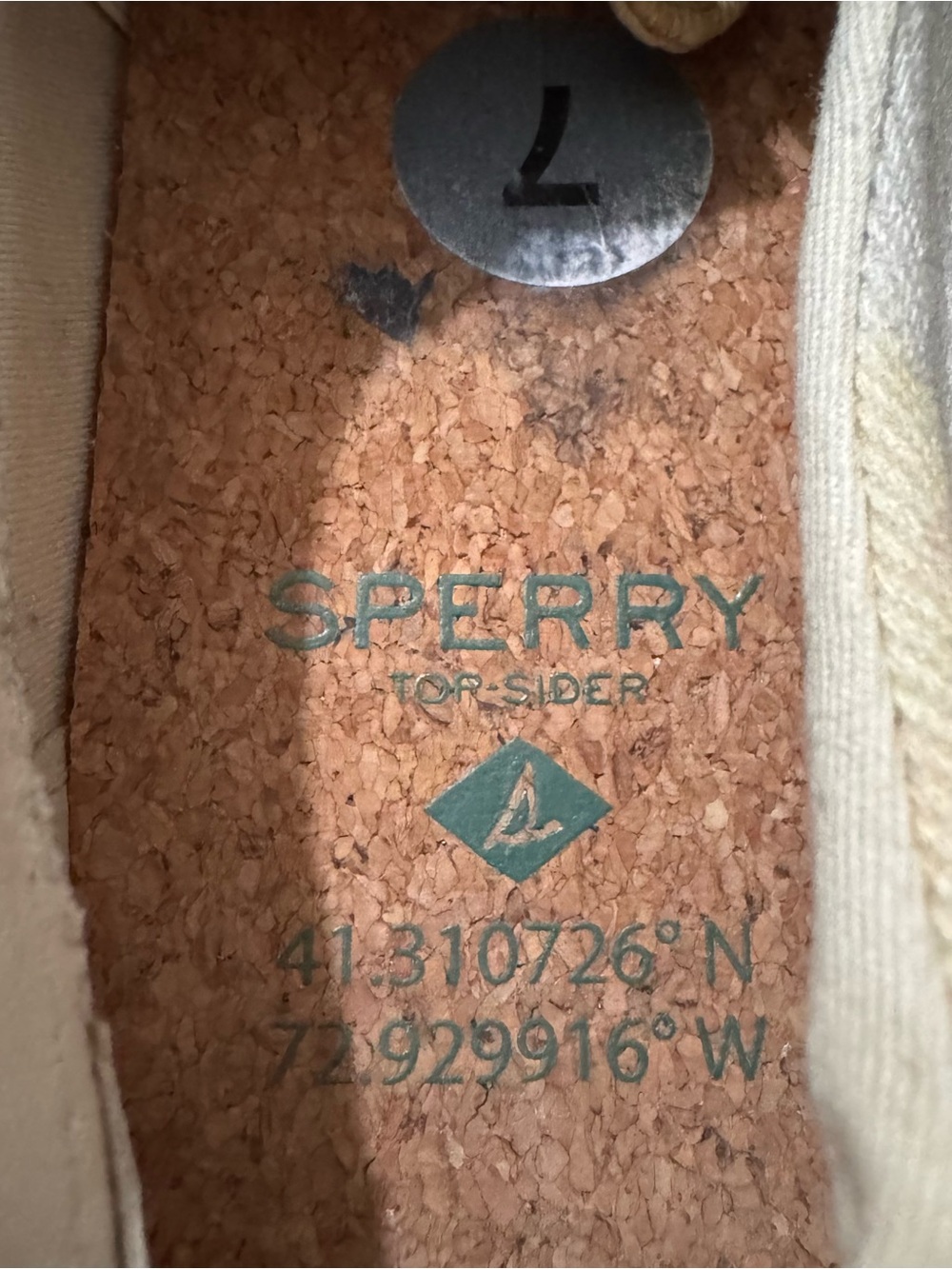 Women’s Sperry Tie-Dye Canvas Slip-On Sneakers in Teal and Cream — Easy On/Off - Picture 5 of 8